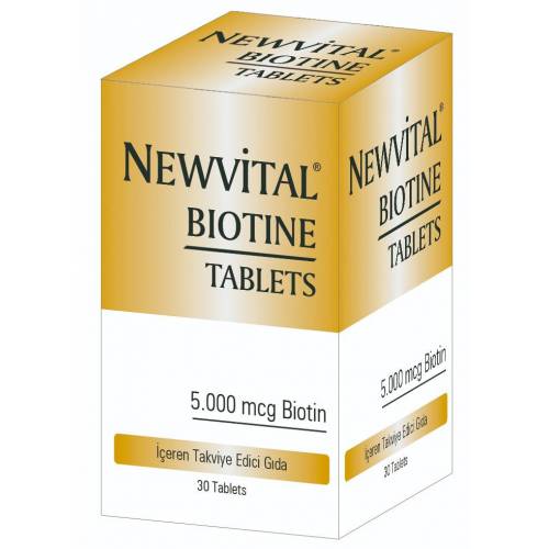 Newvital - Biotin 30 Tablet Saç Cilt Tırnak Sağlığı EN UCUZ